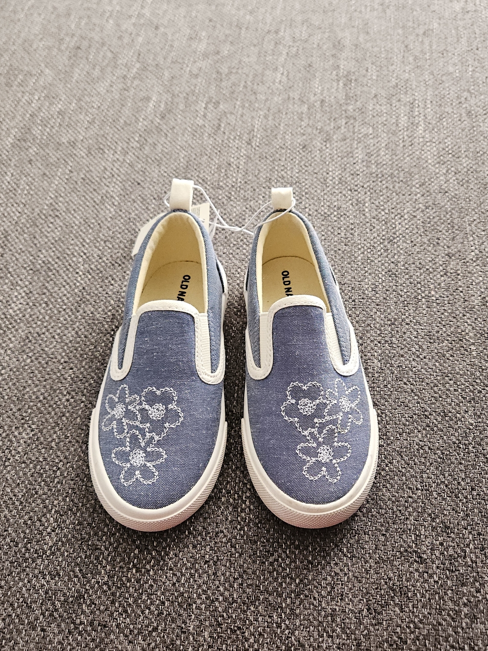 Old Navy Denim With Floral Detail Slip-On Shoes